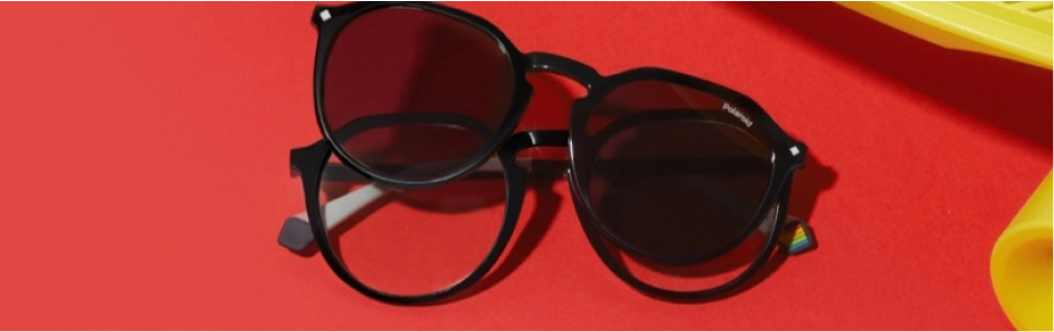 Полароид очки Clip-On для зрения и защиты от солнца