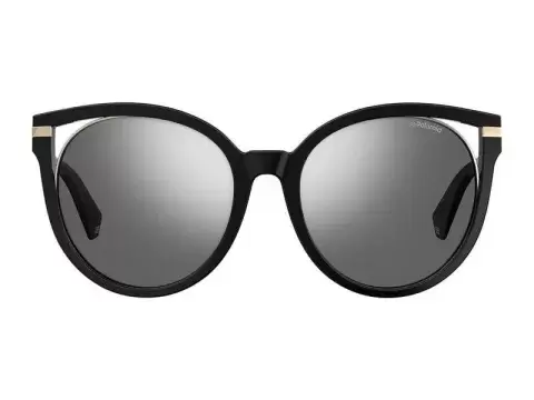Солнцезащитные очки Polaroid PLD 4067/F/S 80757EX Золотой, Черный, Кошачий глаз - 2