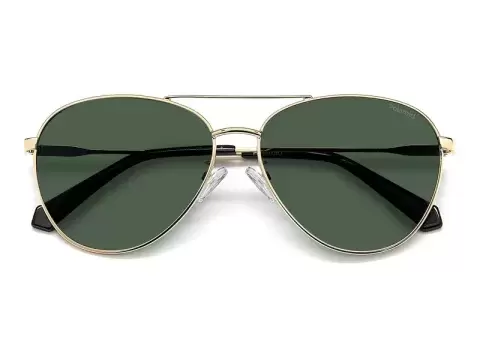 Сонцезахисні окуляри Polaroid PLD 4142/G/S/X PEF60UC Зелений, Золотий, Авіатор - 4