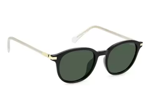 Сонцезахисні окуляри Polaroid PLD 4148/G/S/X 7ZJ50UC Зелений, Чорний, Кругла - 2