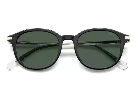 Сонцезахисні окуляри Polaroid PLD 4148/G/S/X 7ZJ50UC Зелений, Чорний, Кругла - 4