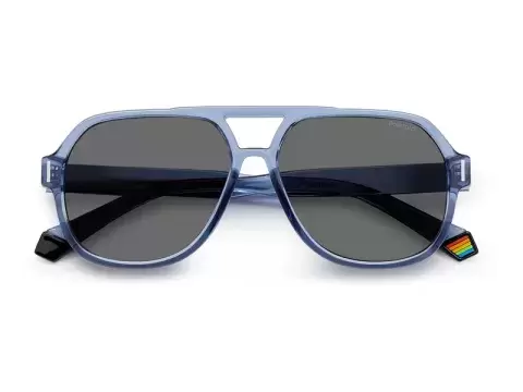 Сонцезахисні окуляри Polaroid PLD 6193/S PJP57M9 Синій, Авіатор - 4