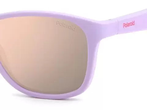 Сонцезахисні окуляри Polaroid PLD 8052/S QCK47JQ дитячі Рожевий, Фіолетовий, Вайфарер - 5