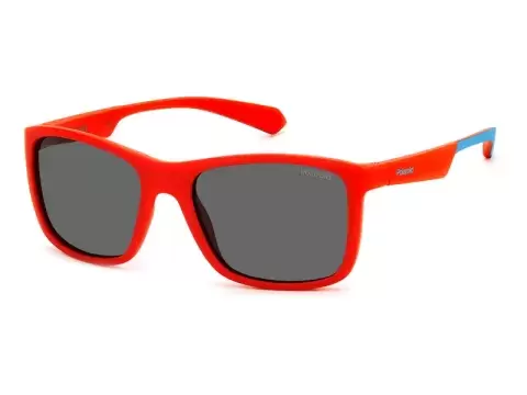 Сонцезахисні окуляри Polaroid PLD 8053/S 4E349M9 дитячі Синій, Червоний, Прямокутна - 1