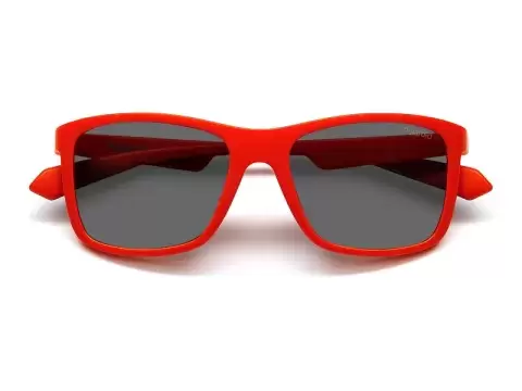 Сонцезахисні окуляри Polaroid PLD 8053/S 4E349M9 дитячі Синій, Червоний, Прямокутна - 4