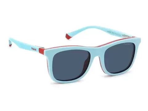 Сонцезахисні окуляри Polaroid PLD 8055/CS 4E346C3 дитячі Синій, Червоний, Вайфарер - 2