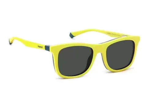 Сонцезахисні окуляри Polaroid PLD 8055/CS GP746M9 дитячі Зелений, Жовтий, Вайфарер - 2