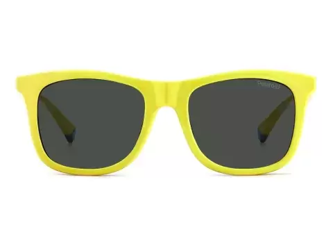 Сонцезахисні окуляри Polaroid PLD 8055/CS GP746M9 дитячі Зелений, Жовтий, Вайфарер - 3