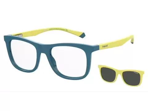 Сонцезахисні окуляри Polaroid PLD 8055/CS GP746M9 дитячі Зелений, Жовтий, Вайфарер - 5