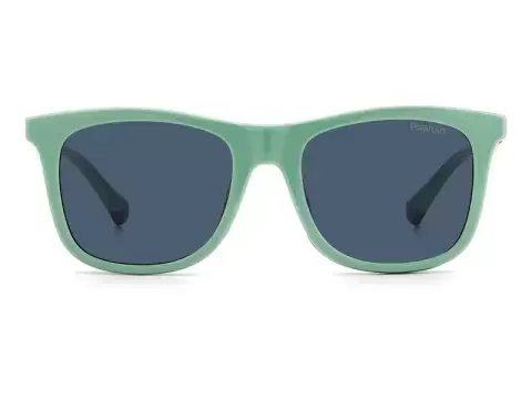 Сонцезахисні окуляри Polaroid PLD 8055/CS RNB46C3 дитячі Зелений, Синій, Вайфарер - 3