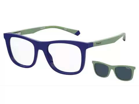 Сонцезахисні окуляри Polaroid PLD 8055/CS RNB46C3 дитячі Зелений, Синій, Вайфарер - 5