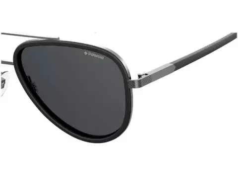 Сонцезахисні окуляри Polaroid PLD 2073/S 00357M9 Чорний, Срібний, Aviator - 3