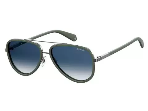 Сонцезахисні окуляри Polaroid PLD 2073/S 1ED57Z7 Оливковий, Срібний, Aviator - 1