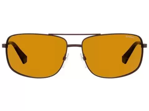 Сонцезахисні окуляри Polaroid PLD 2101/S YZ463MU Срібний, Коричневий, Narrow - 2