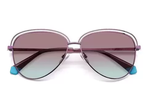 Сонцезахисні окуляри Polaroid PLD 4103/S B3V58JR Фіолетовий, Aviator - 5