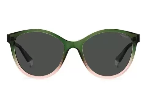 Сонцезахисні окуляри Polaroid PLD 4133/S/X IWB55M9 Зелений, Рожевий, Кругла - 3