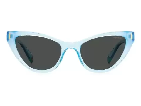 Сонцезахисні окуляри Polaroid PLD 6174/S MVU52M9 Синій, Котяче око - 3