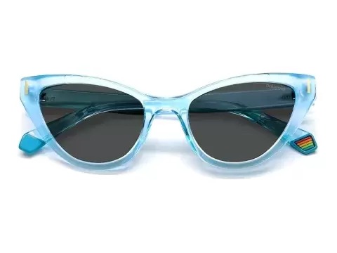 Сонцезахисні окуляри Polaroid PLD 6174/S MVU52M9 Синій, Котяче око - 4