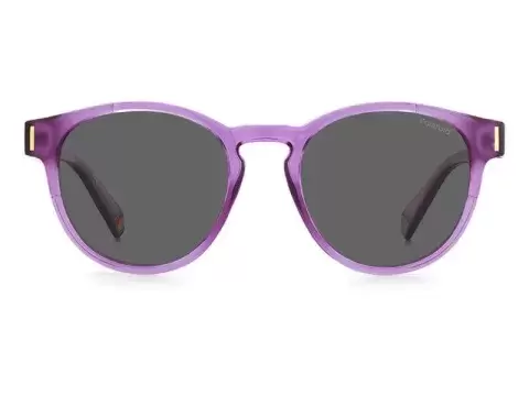 Сонцезахисні окуляри Polaroid PLD 6175/S B3V51M9 Фіолетовий, Прозорий, Round - 2