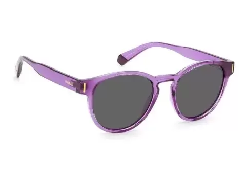 Сонцезахисні окуляри Polaroid PLD 6175/S B3V51M9 Фіолетовий, Прозорий, Round - 3