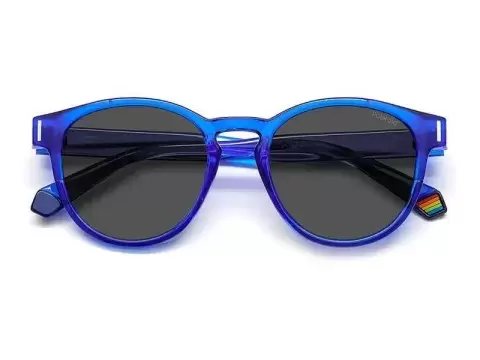 Сонцезахисні окуляри Polaroid PLD 6175/S PJP51C3 Синій, Прозорий, Round - 5
