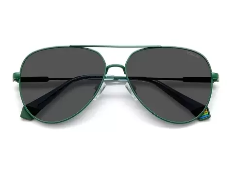Сонцезахисні окуляри Polaroid PLD 6187/S 1ED60M9 Зелений, Авіатор - 4