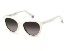 Солнцезащитные очки Polaroid PLD 4111/S/X 10A53LA Белый, Cat Eye - 1