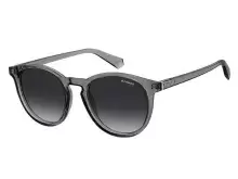 Солнцезащитные очки Polaroid PLD 6098/S KB751WJ Серый, Прозрачный, Round - 1