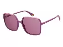 Солнцезащитные очки Polaroid PLD 6128/S A30590F Розовый, Oversized - 1