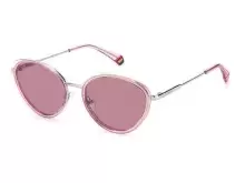 Солнцезащитные очки Polaroid PLD 6145/S 35J560F Розовый, Серебряный, Cat Eye - 1