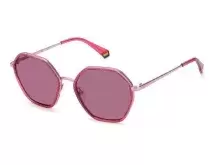 Солнцезащитные очки Polaroid PLD 6147/S/X 35J560F Золотой, Розовый, Oversized - 1
