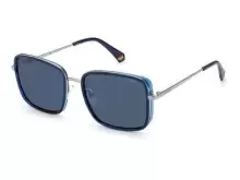 Солнцезащитные очки Polaroid PLD 6149/S/X PJP57C3 Серебряный, Синий, Narrow - 1