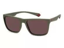 Солнцезащитные очки Polaroid PLD 2141/S 0L957KL Оливковый, Бордовый, Вайфарер - 1
