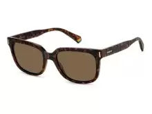 Солнцезащитные очки Polaroid PLD 6191/S 08654SP Коричневый, Гавана, Прямоугольная - 1
