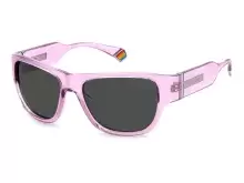 Солнцезащитные очки Polaroid PLD 6197/S 78955M9 Фиолетовый, Прямоугольная - 1