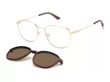 Солнцезащитные очки Polaroid PLD 6205/CS NOA55SP Золотой, Бордовый, Вайфарер - 1