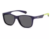 Солнцезащитные очки Polaroid PLD 8052/S 80Z47M9 детские Зеленый, Синий, Вайфарер - 1