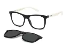 Солнцезащитные очки Polaroid PLD 8055/CS 9HT46M9 детские Бежевый, Черный, Вайфарер - 1
