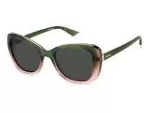 Солнцезащитные очки Polaroid PLD 4132/S/X IWB53M9 Зеленый, Розовый, Кошачий глаз - 1