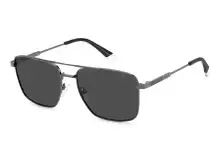 Солнцезащитные очки Polaroid PLD 4134/S/X KJ157M9 Серебряный, Прямоугольная - 1