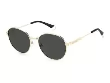 Солнцезащитные очки Polaroid PLD 4135/S/X 2F754M9 Золотой, Круглая - 1