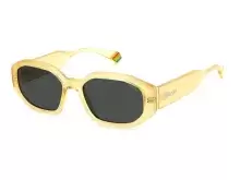 Солнцезащитные очки Polaroid PLD 6189/S 40G55M9 Желтый, Прямоугольная - 1