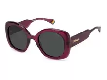 Солнцезащитные очки Polaroid PLD 6190/S B3V52M9 Бордовый, Круглая - 1