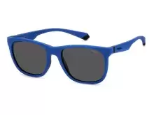 Сонцезахисні окуляри Polaroid PLD 2140/S DOF55M9 Синій, Чорний, Вайфарер - 1