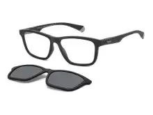 Сонцезахисні окуляри Polaroid PLD 2147/CS O6W55M9 Сірий, Чорний, Прямокутна - 1