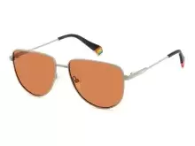 Сонцезахисні окуляри Polaroid PLD 6196/S/X 2M856HE Срібний, Кругла - 1
