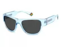 Сонцезахисні окуляри Polaroid PLD 6197/S MVU55M9 Бірюзовий, Прямокутна - 1