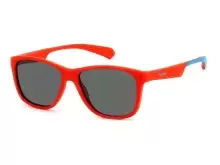 Сонцезахисні окуляри Polaroid PLD 8052/S IWK47M9 дитячі Синій, Червоний, Вайфарер - 1