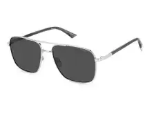 Сонцезахисні окуляри Polaroid PLD 4128/S/X 01060M9 Срібний, Прямокутна - 1