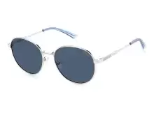 Сонцезахисні окуляри Polaroid PLD 4135/S/X 01054C3 Срібний, Кругла - 1